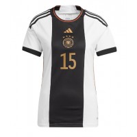 Camisa de time de futebol Alemanha Niklas Sule #15 Replicas 1º Equipamento Feminina Mundo 2022 Manga Curta